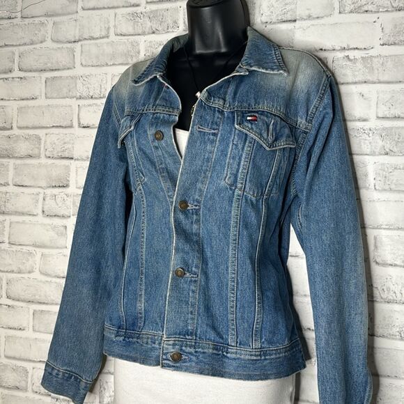 Vintage 90’s Tommy Hilfiger Jean Jacket Size Large - Picture 4 of 7